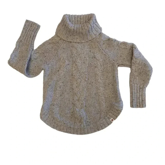 Canadiana Grey Wool Turtleneck Sweater Size Small - Picture 2 of 7